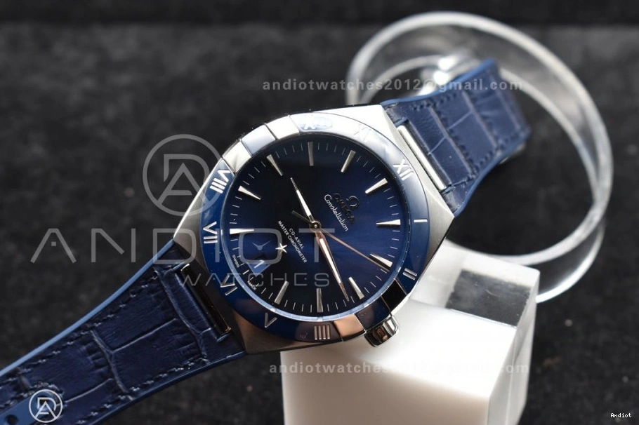VSF Clone Edition Strap Ceramic Gummy Dial SS Blue Blue A8900 on Blue 1:1 Best Super Constellation 0217